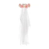 Sluier Met Bloemen Krans 17cm