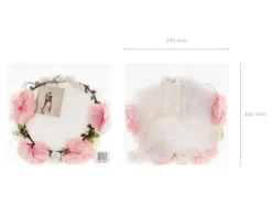 Sluier Met Bloemen Krans 17cm