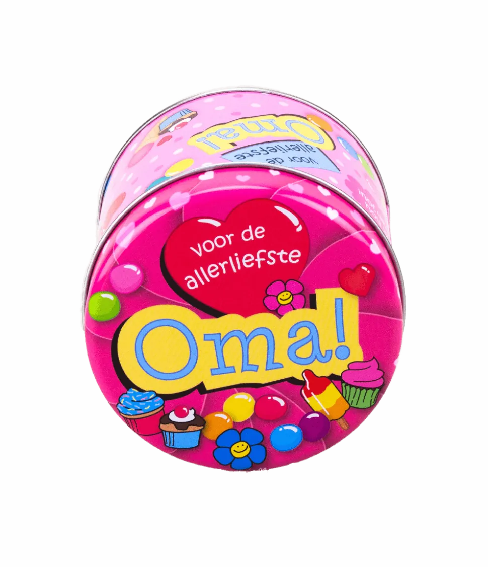 Snoepblik Oma 9cm
