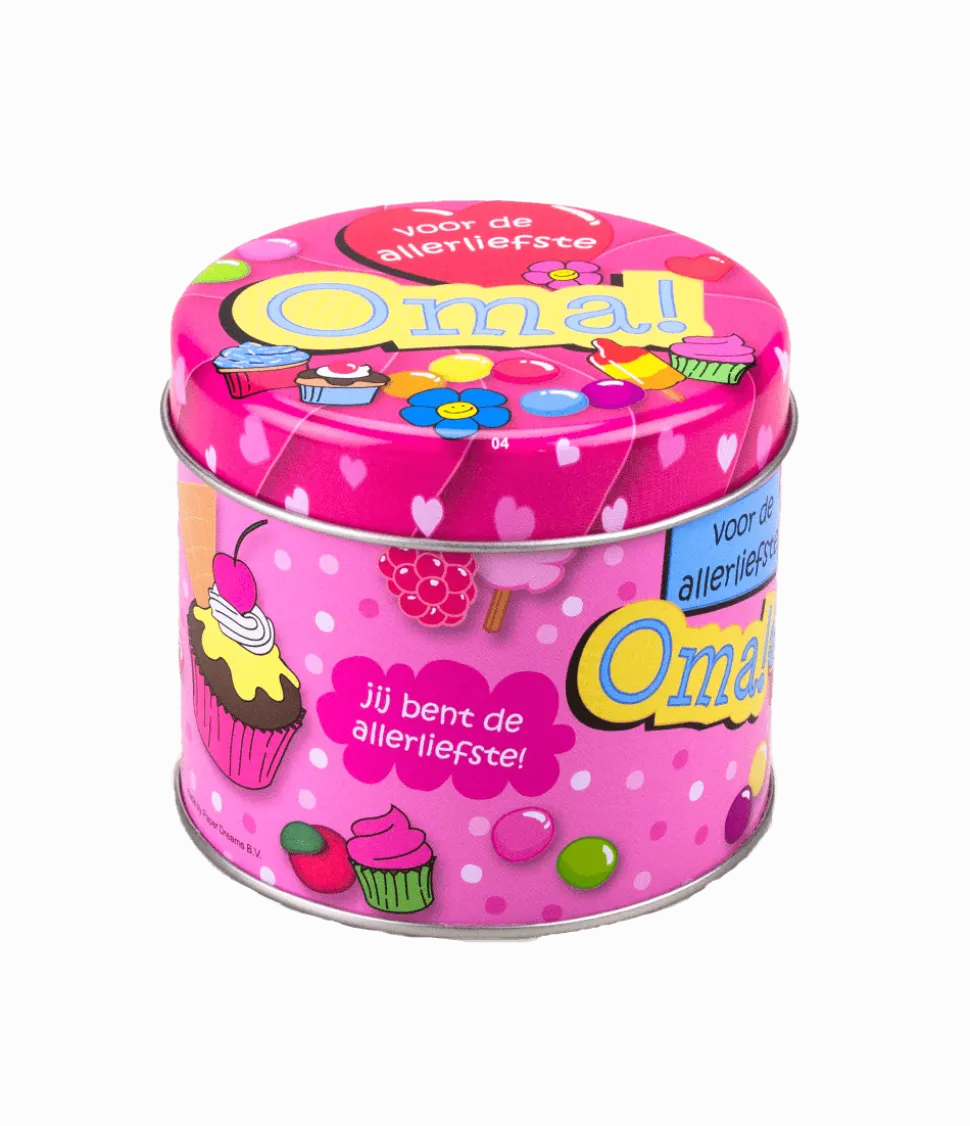 Snoepblik Oma 9cm