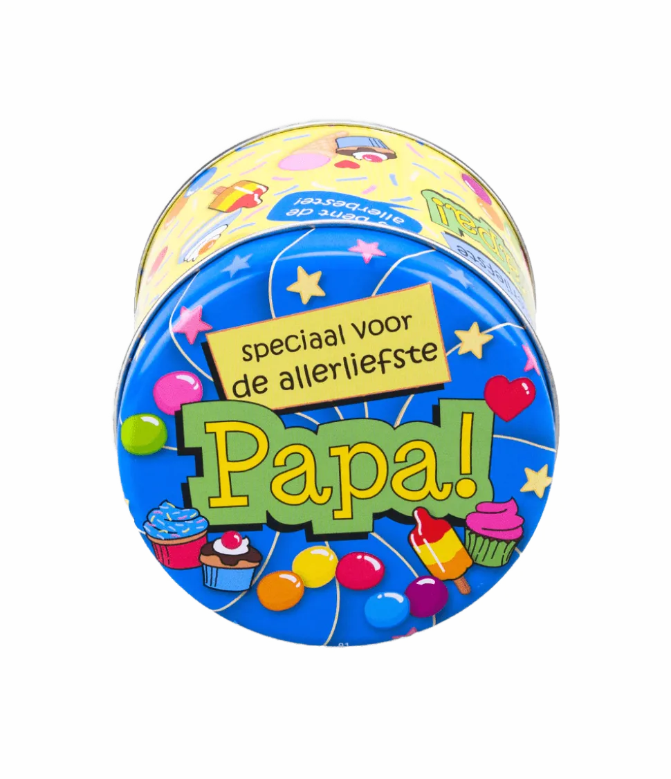 Snoepblik Papa 9cm
