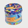 Snoepblik Zwemdiploma 9cm