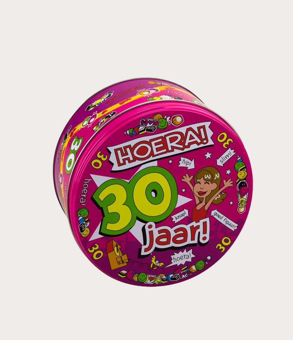 Snoeptrommel 30 Jaar Vrouw 14cm