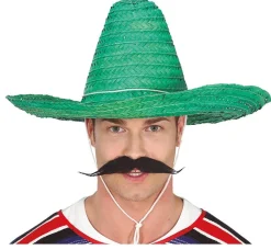 Sombrero Groen Stro 50cm