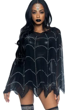 Spinnenweb Poncho Dames Leg Avenue