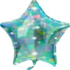 Ster Helium Ballon Galactic Aqua Leeg 45cm