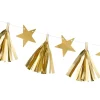 Sterren Tassel Slinger Goud 1,3m