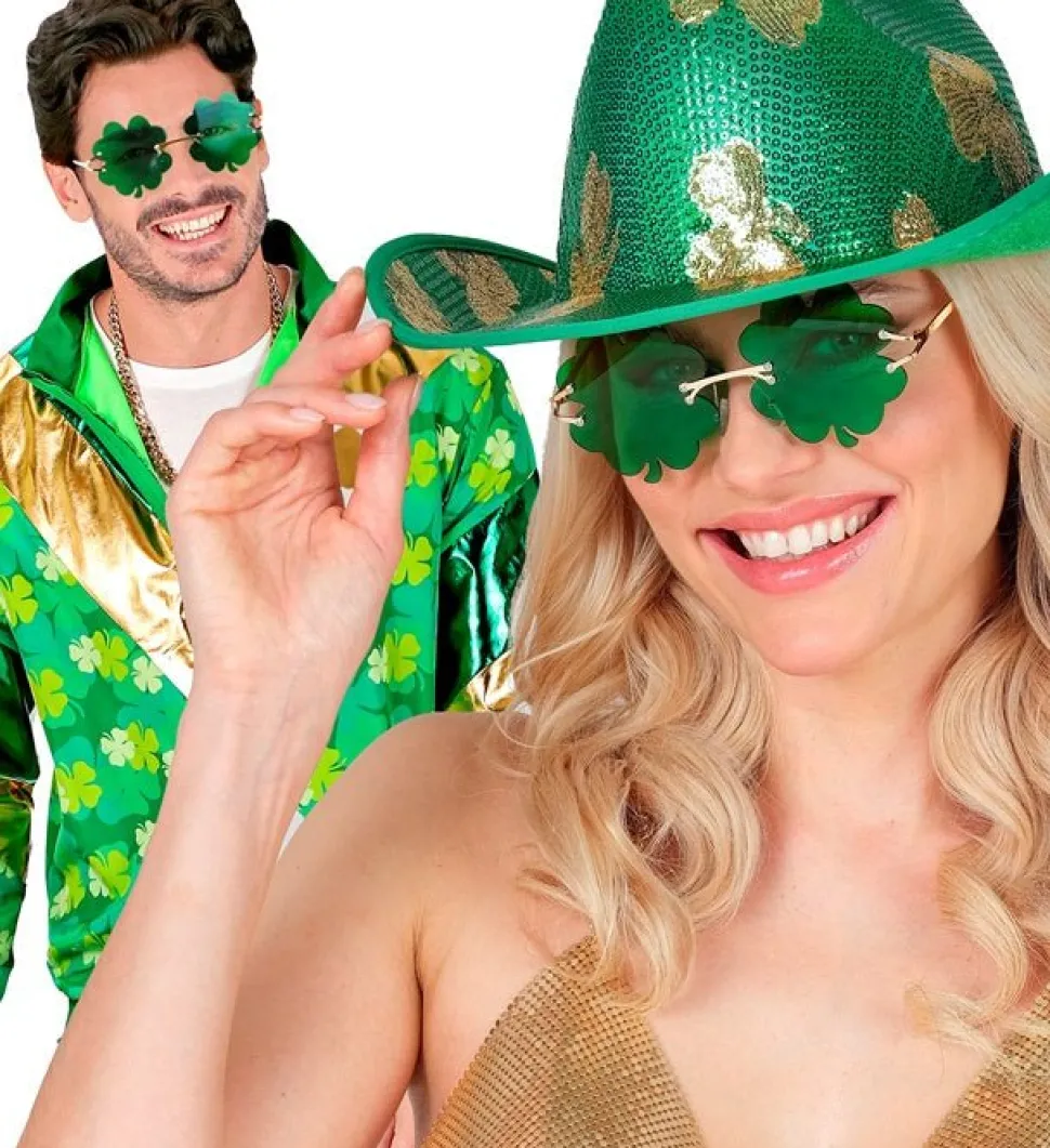 St. Patrick'S Day Bril Groen Klaver