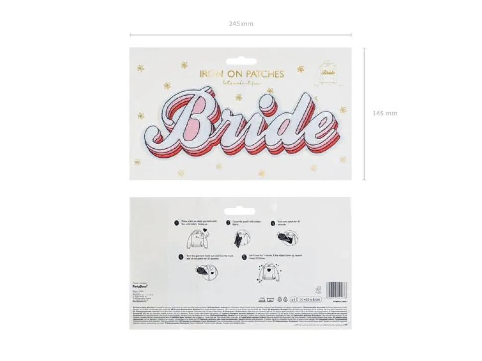 Strijk Embleem Bride 22cm