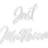 Strijk Embleem Just Married 30cm
