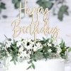 Taarttopper Happy Birthday Hout 16,5cm