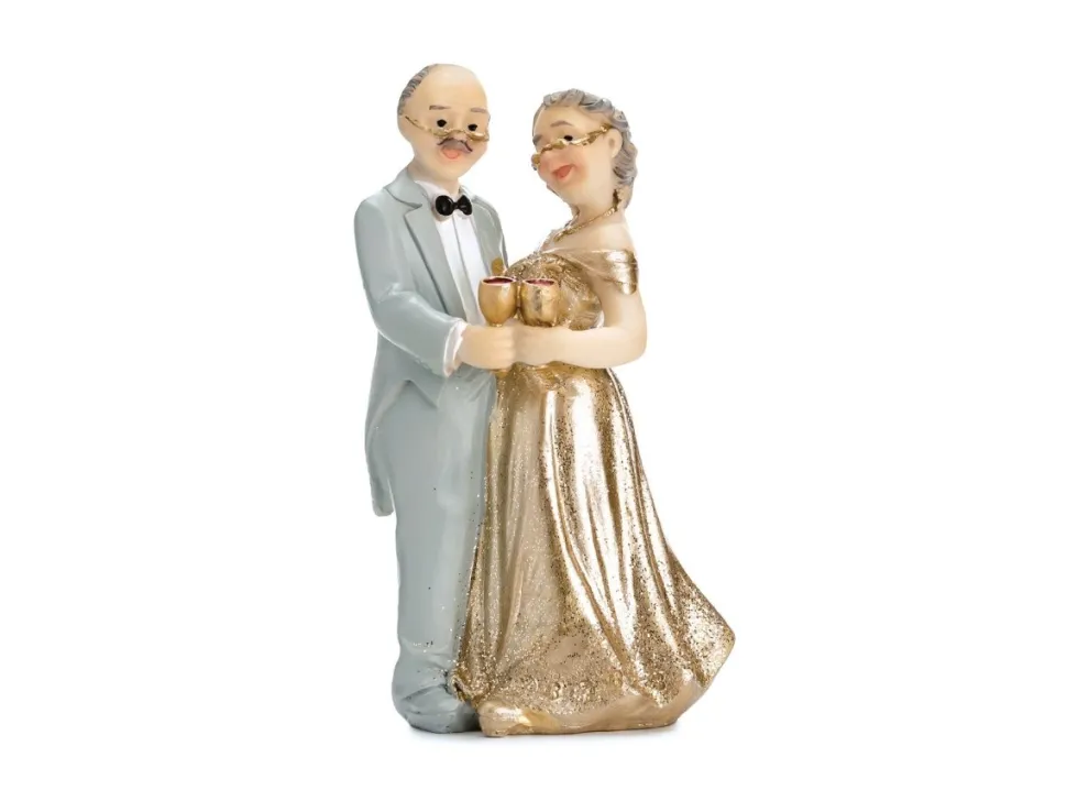 Taarttopper 50 Jaar Getrouwd 12cm