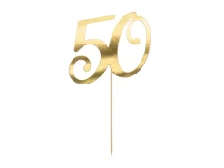 Taarttopper 50 Jaar Goud 20,5cm