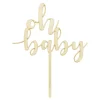 Taarttopper Oh Baby Hout 17cm