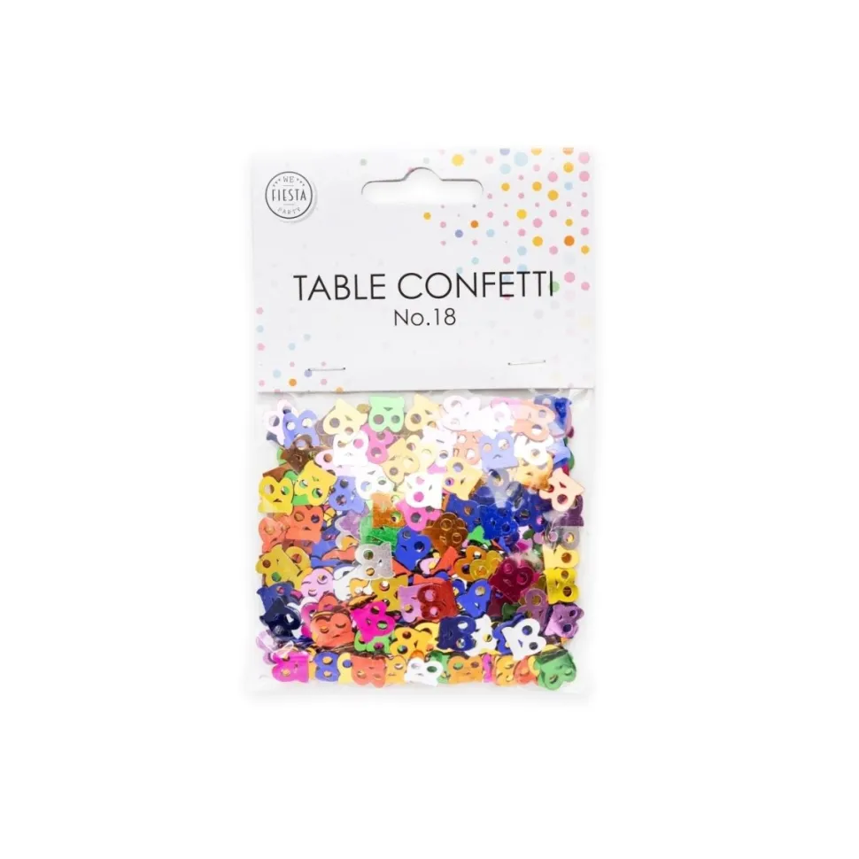 Tafelconfetti 18 Jaar Gekleurd