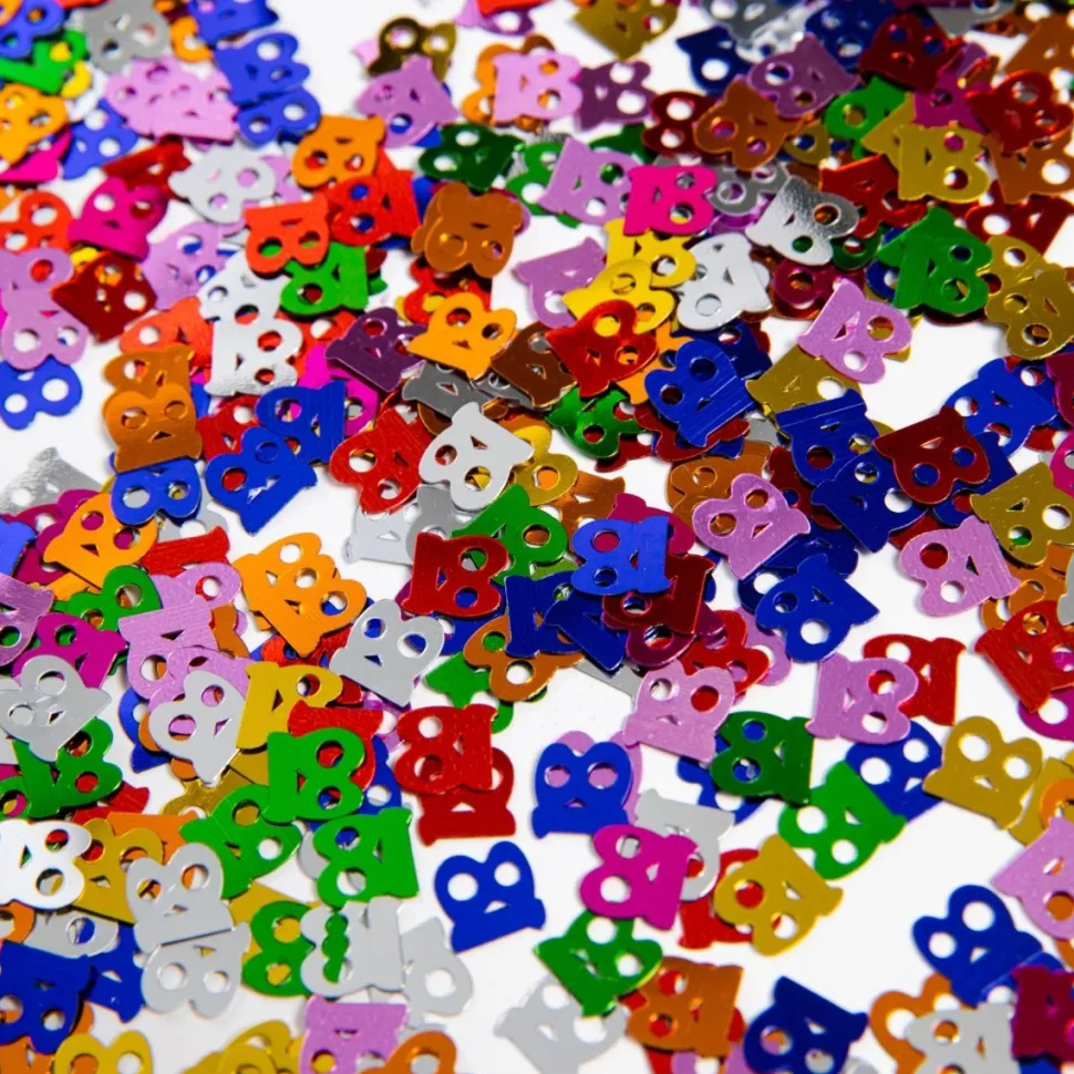 Tafelconfetti 18 Jaar Gekleurd