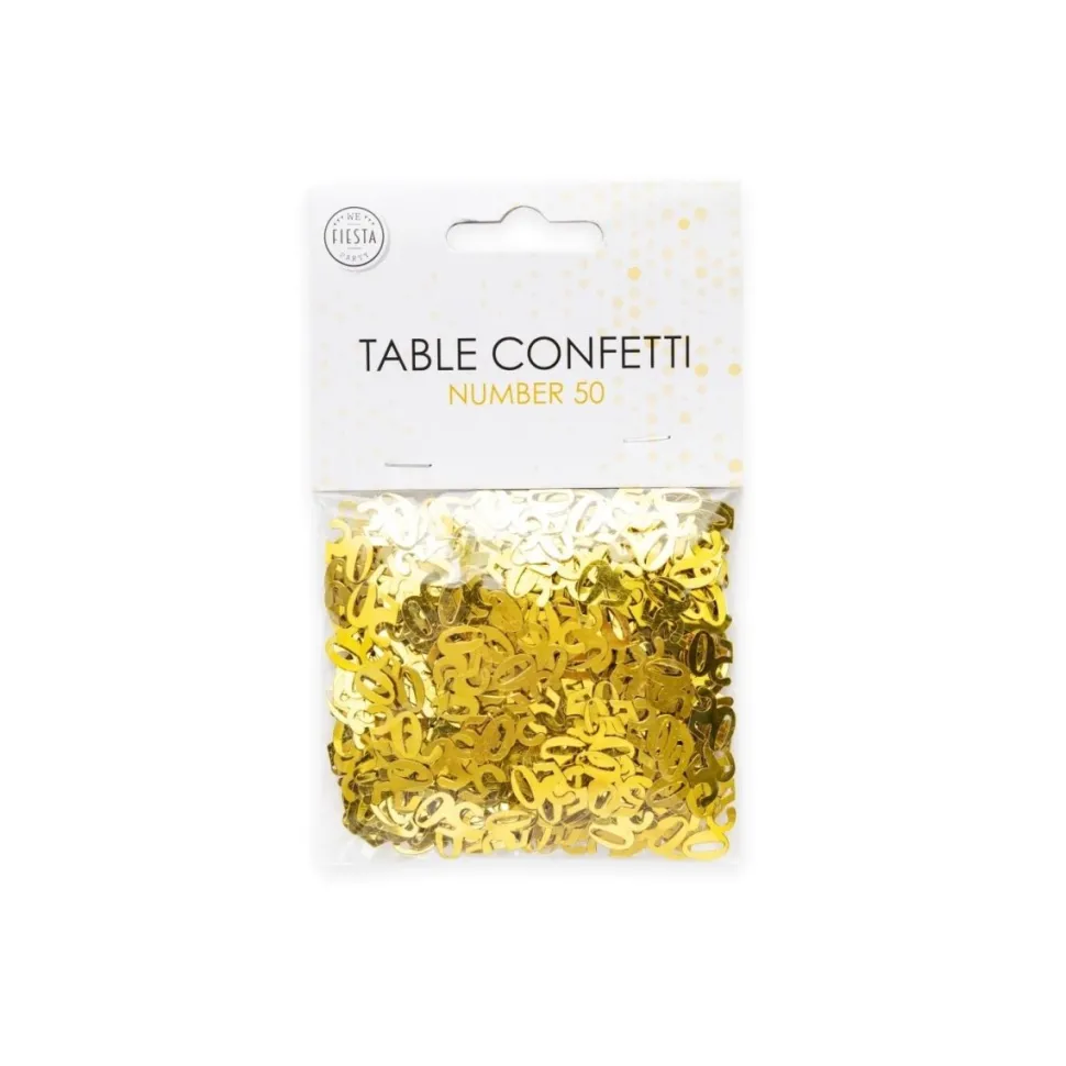 Tafelconfetti 50 Jaar Goudkleurig