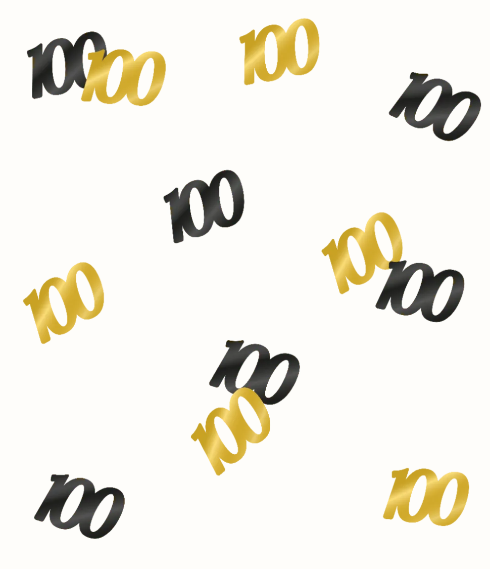 Tafelconfetti 100 Jaar 20gr