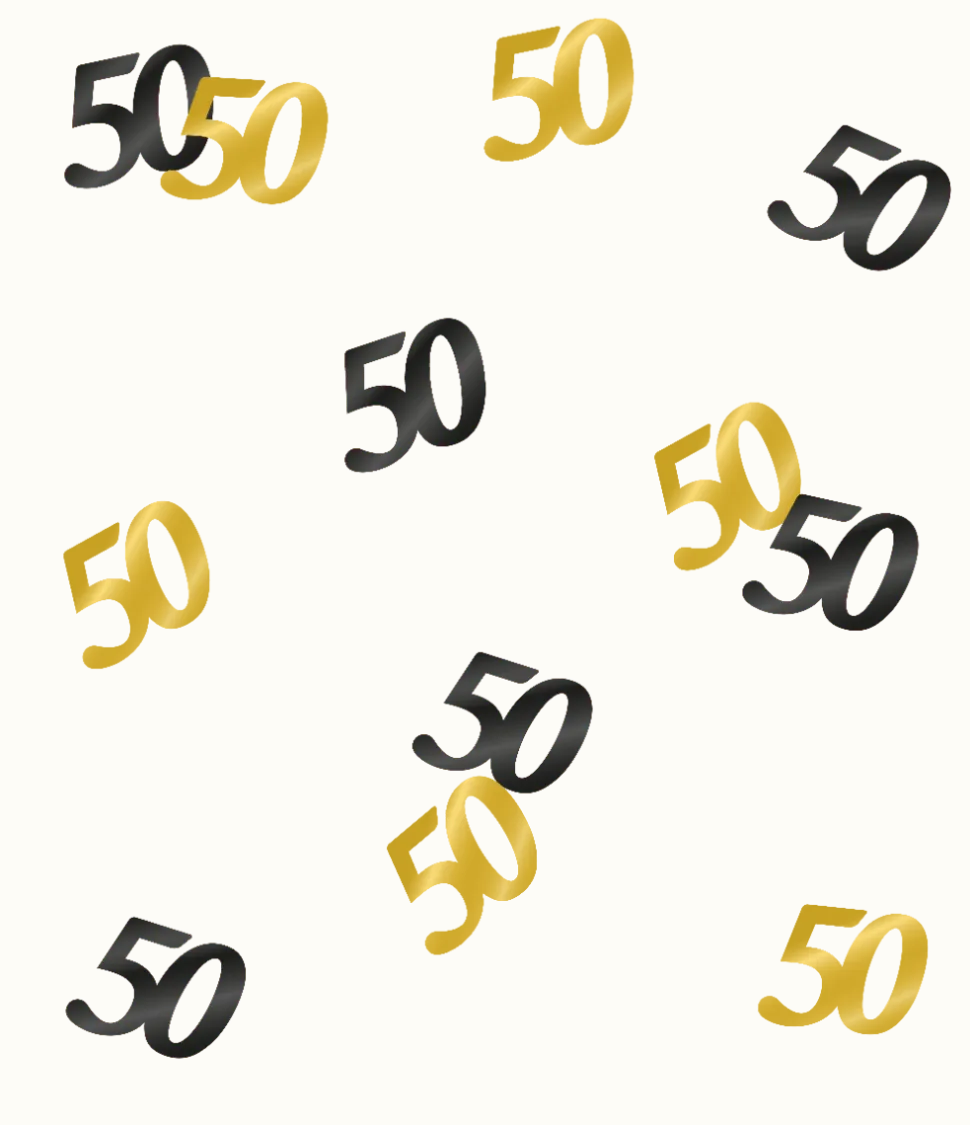Tafelconfetti 50 Jaar 20gr
