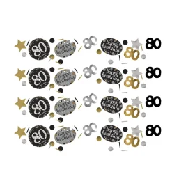 Tafelconfetti 80 Jaar Happy Birthday 34gr