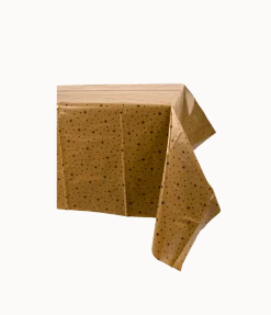 Tafelkleed Zwarte Sterren Goud 2,74m