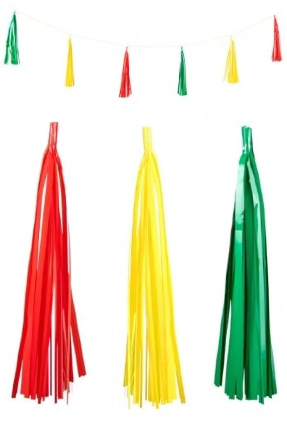 Tassel Guirlande Rood Geel groen 2,25m