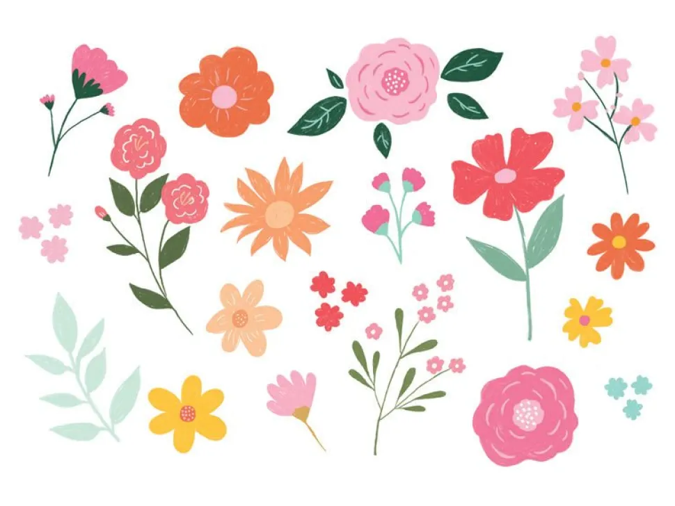 Tattoos Bloemen Mix 19st
