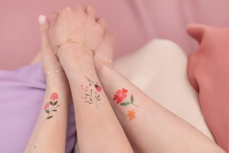 Tattoos Bloemen Mix 19st
