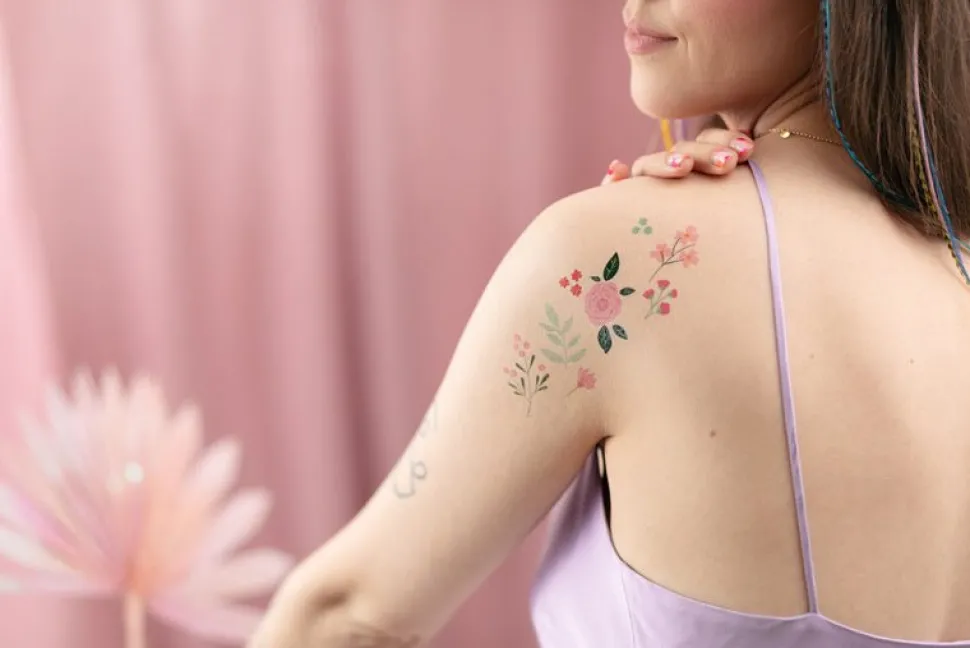 Tattoos Bloemen Mix 19st