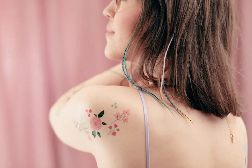 Tattoos Bloemen Mix 19st