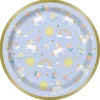 Unicorn Borden Rond Lila 23cm 8st