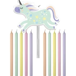 Unicorn Kaarsen Rainbows 10cm 11st