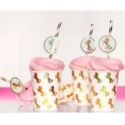 Unicorn Papieren Rietjes 20cm 6st