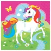 Unicorn Servetten Roze 33cm 20st