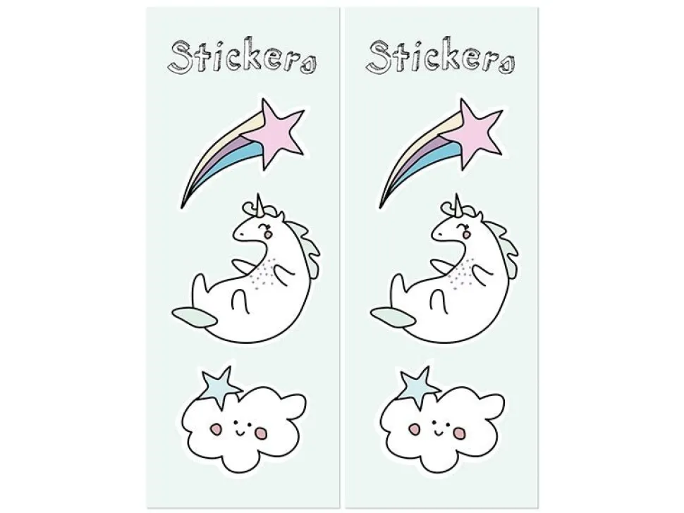 Unicorn Uitdeelzakjes Papier 18cm 6st