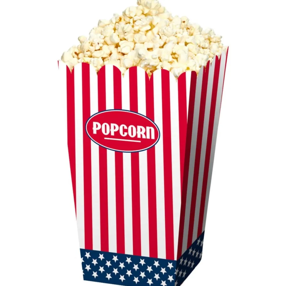 Usa Popcorn Bakjes Party 4st