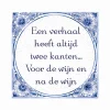 Verhaal Twee Kanten Delftsblauw Tegel