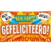 Verjaardag Gevelvlag Van Harte Gefeliciteerd 1,5m