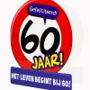 Verjaardagskaart 60 Jaar Verkeersbord 16,5cm