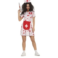 Verpleegster Halloween Kostuum Dames Bebloed