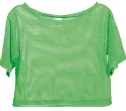 Visnet T/shirt Neon Groen Kort L