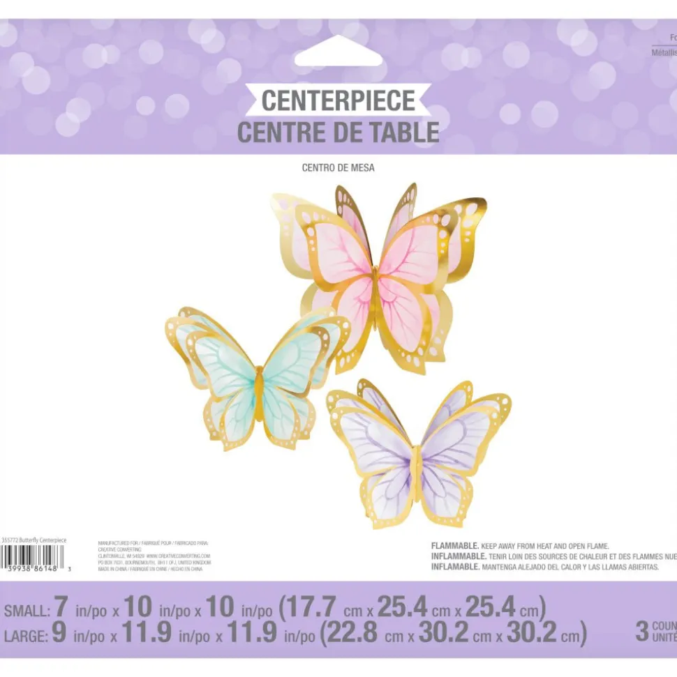 Vlinder Tafeldecoratie 3st