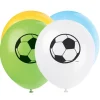 Voetbal Ballonnen Gekleurd 30cm 8st