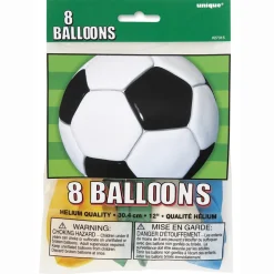 Voetbal Ballonnen Gekleurd 30cm 8st