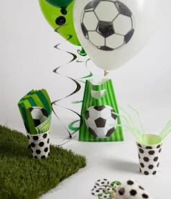 Voetbal Ballonnen Groen 30cm 8st