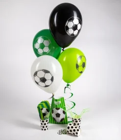Voetbal Ballonnen Groen 30cm 8st