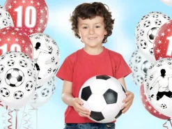 Voetbal Ballonnen Wit 30cm 6st