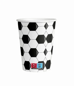 Voetbal Bekers 9cm 8st