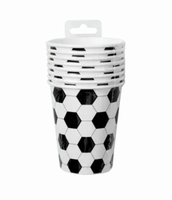 Voetbal Bekers 9cm 8st