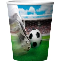Voetbal Bekers 3D Plastic 250ml 4st